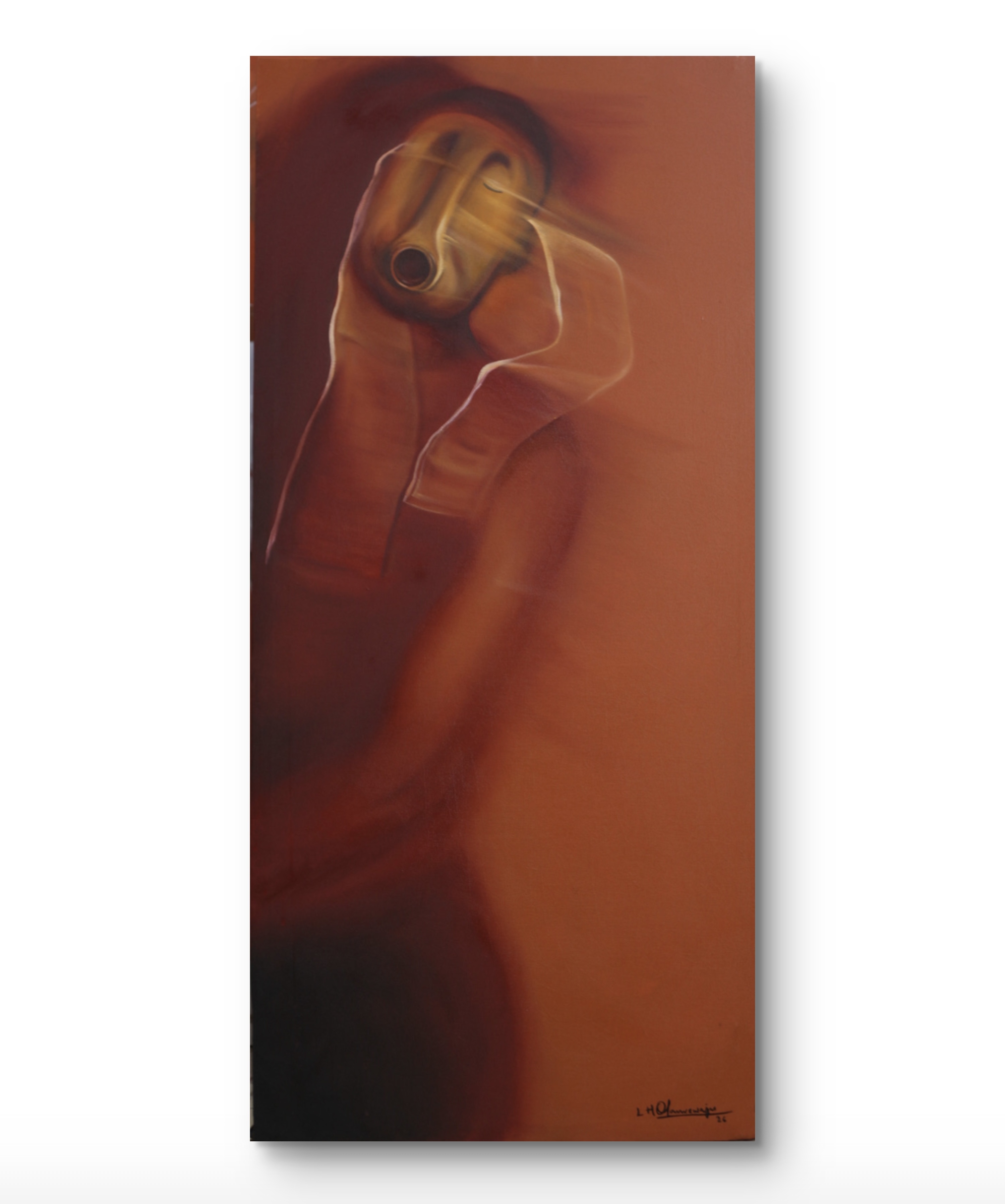 Keep moving I — Oil on canvas by LH Olanrewaju