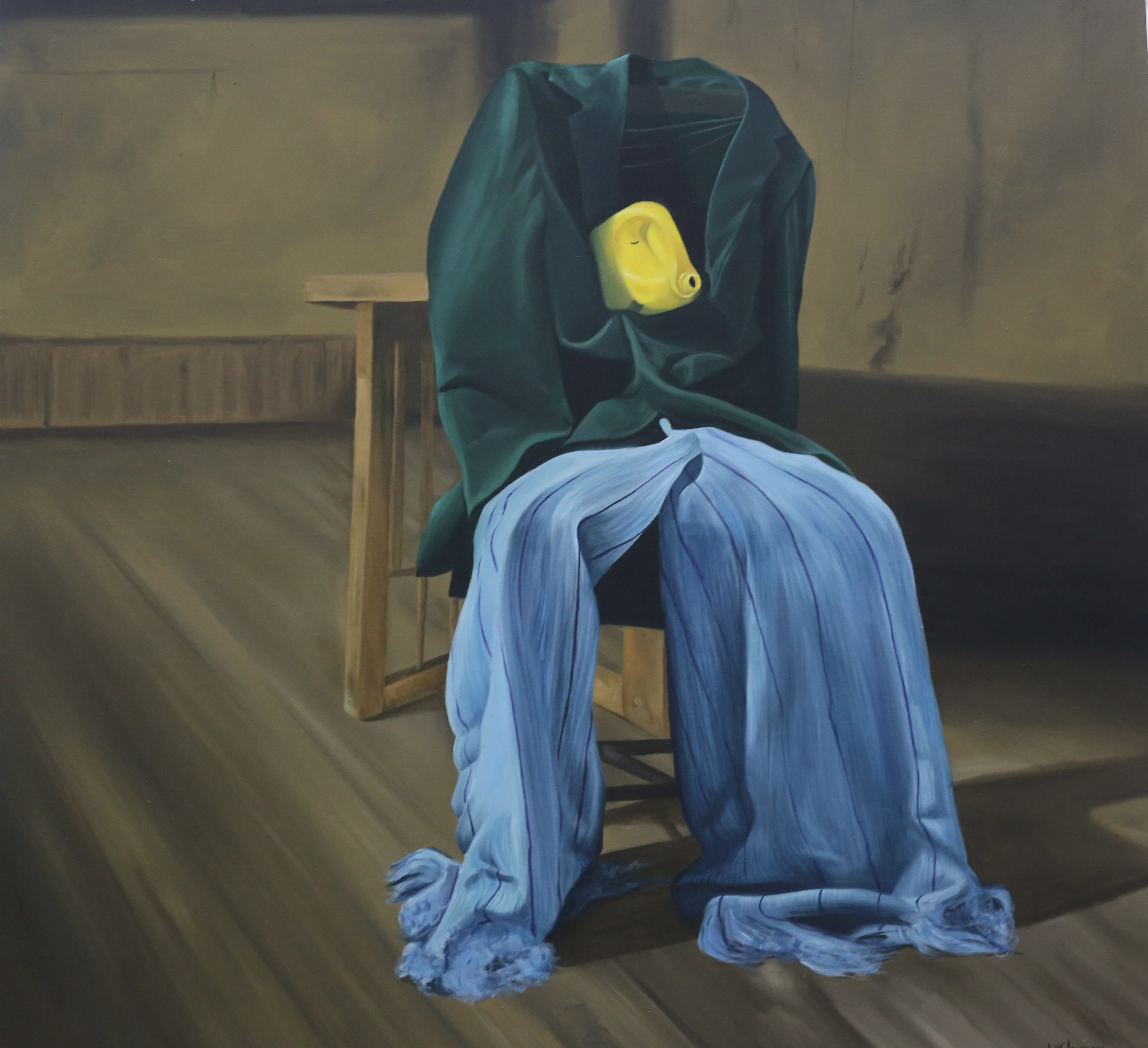Untitled — Oil on canvas by LH Olanrewaju