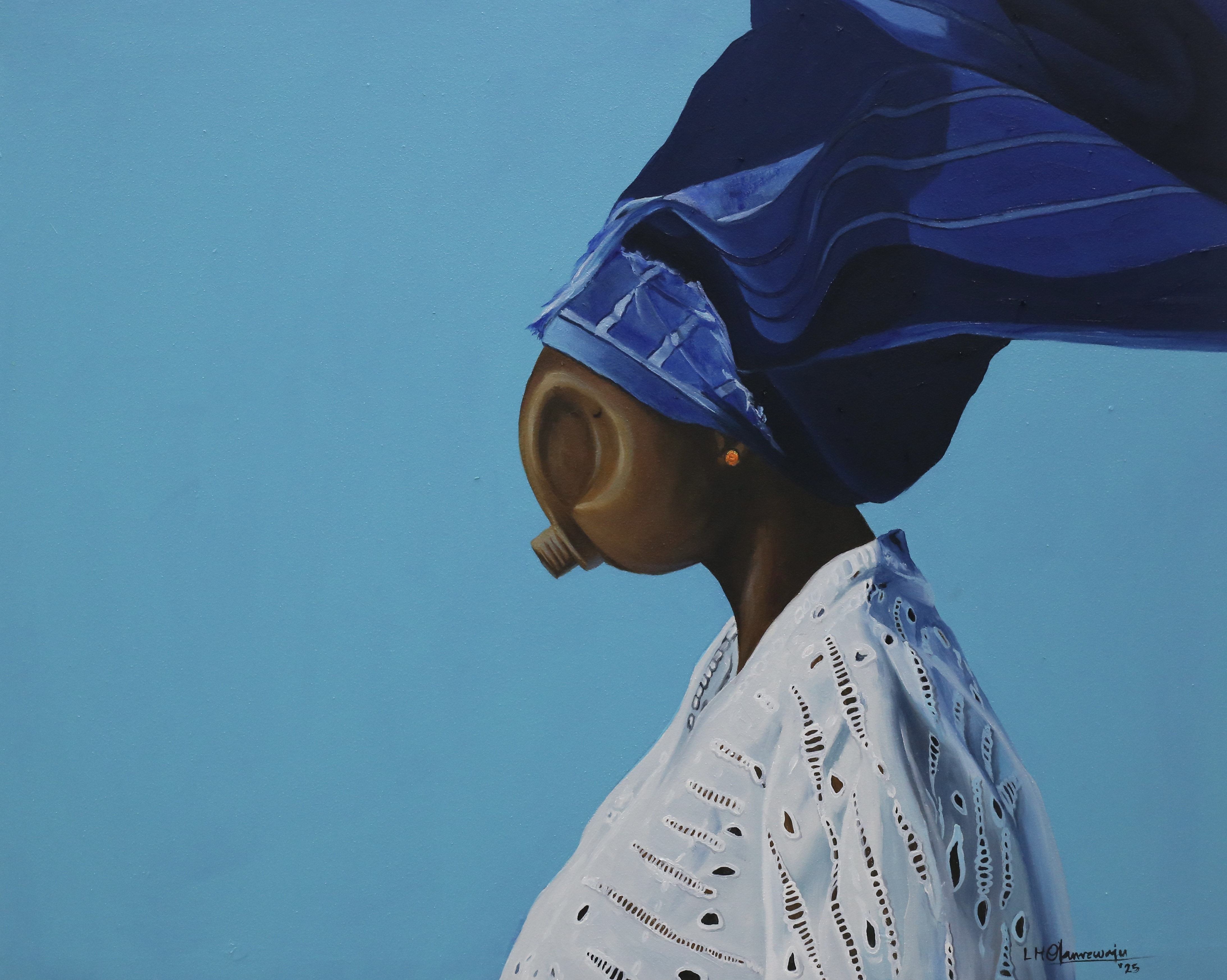 Untitled — Oil on canvas by LH Olanrewaju