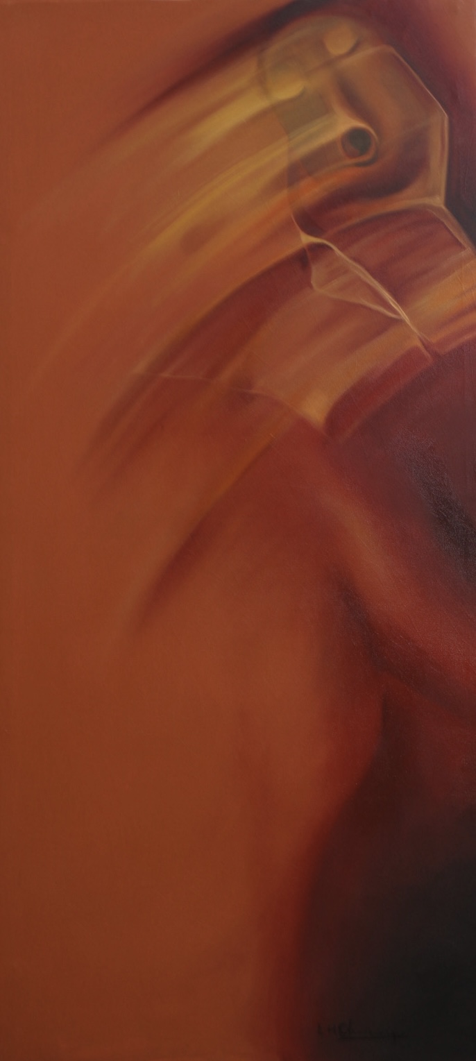 Keep moving II — Oil on canvas by LH Olanrewaju