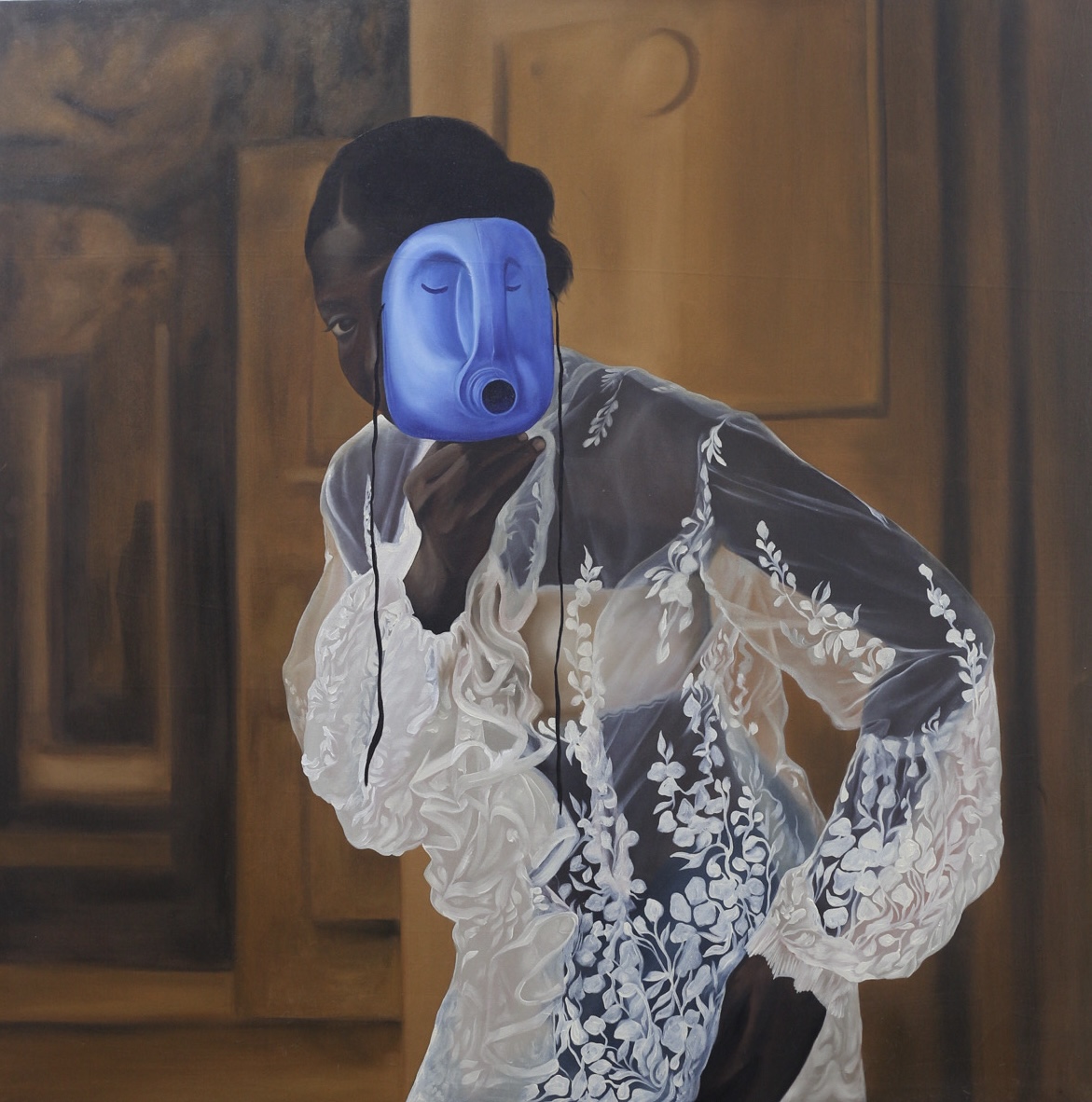 Dona IV — Oil on canvas by LH Olanrewaju