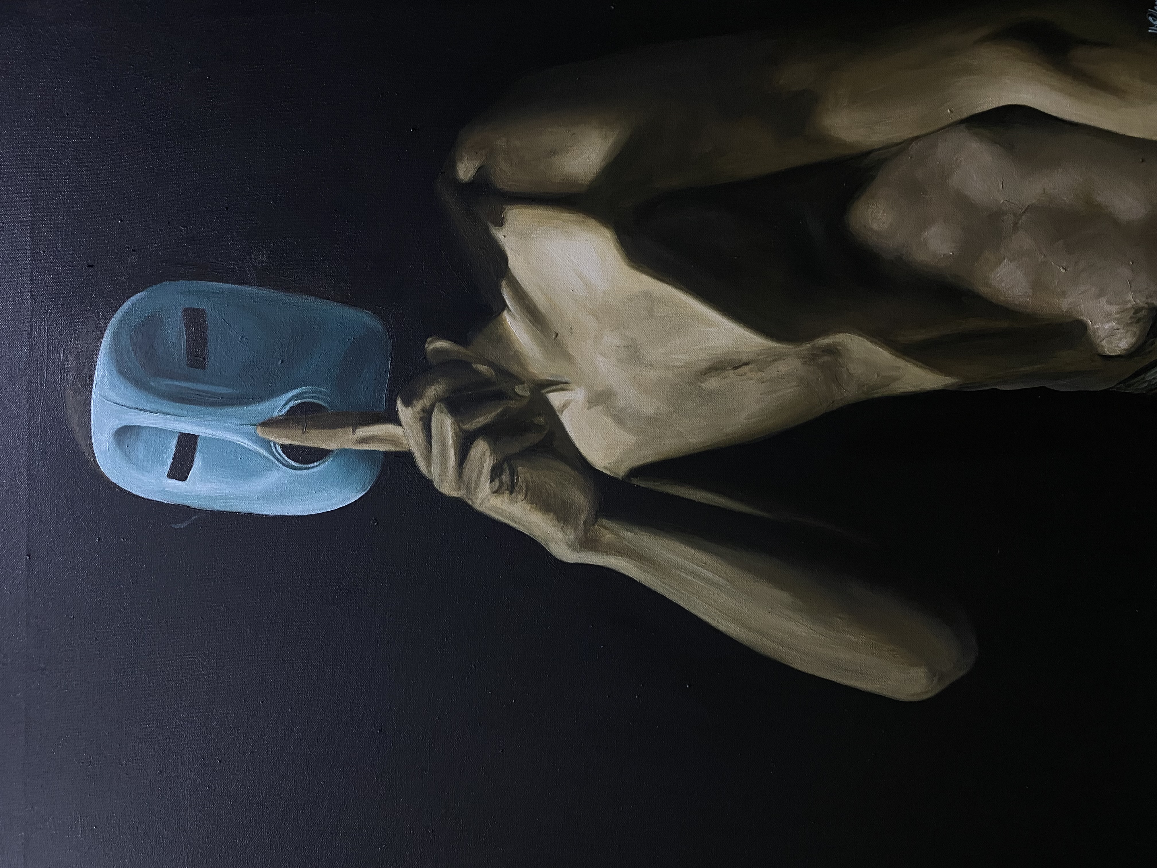 Untitled — Oil on canvas by LH Olanrewaju