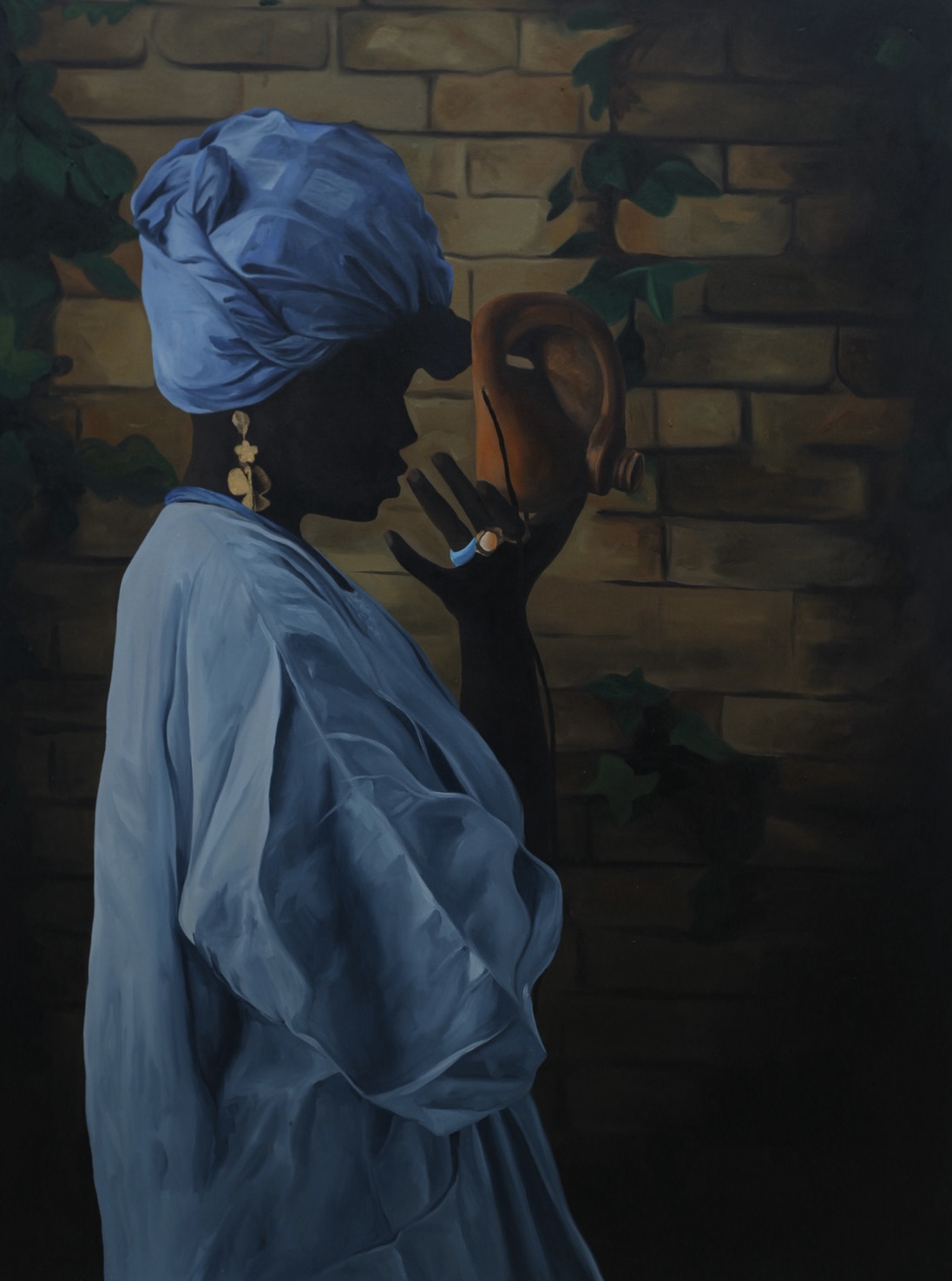 Untitled — Oil on canvas by LH Olanrewaju