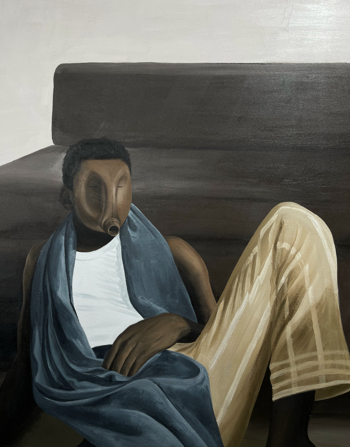 Echoes Within — Acrylic On Canvas by LH Olanrewaju