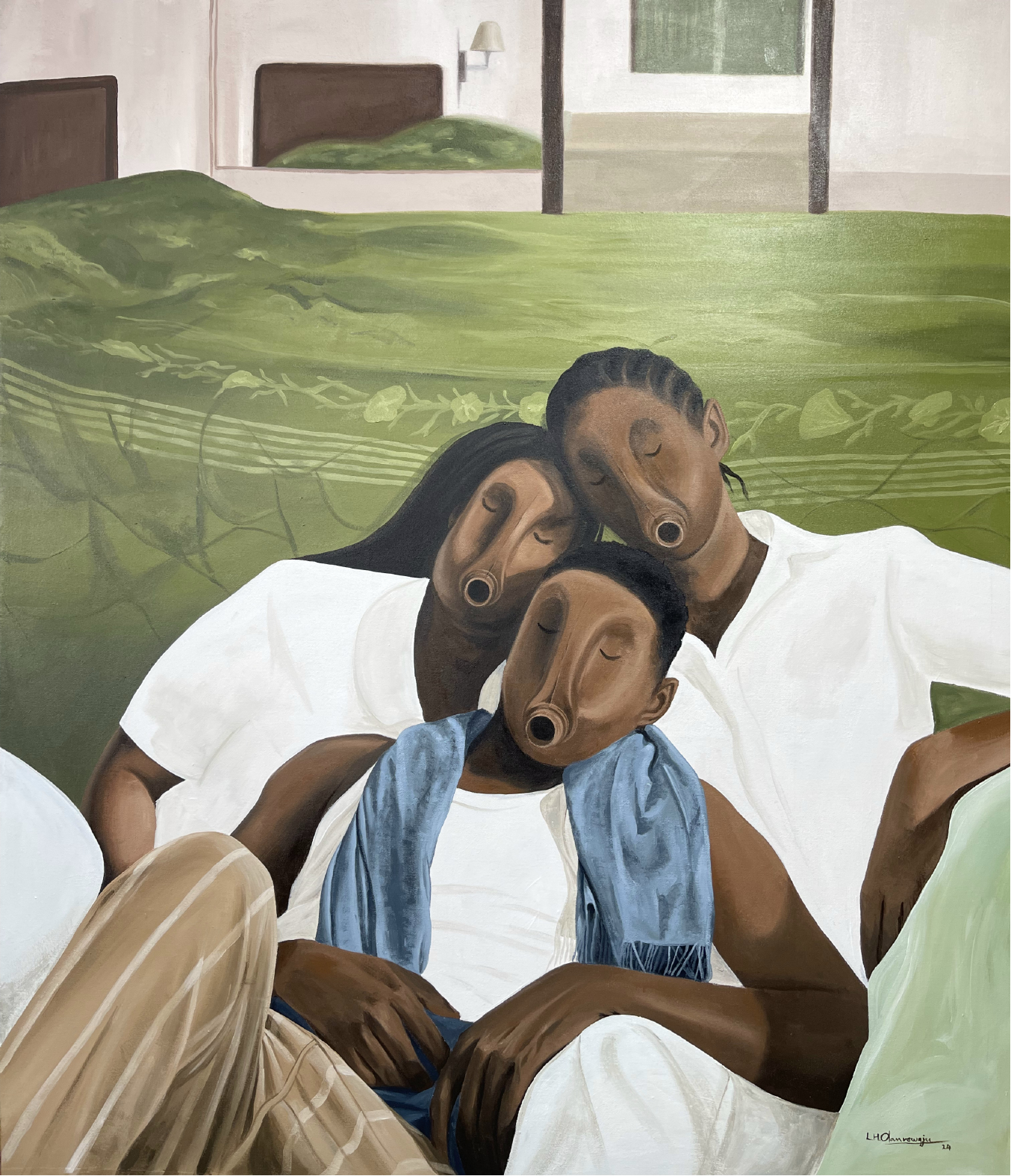 Whole Again — Acrylics On Canvas by LH Olanrewaju